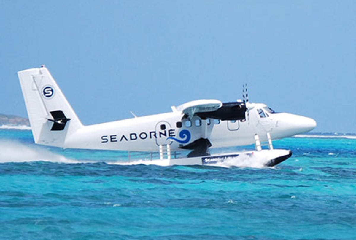Seaplane landed at Mangaluru International Airport for refueling