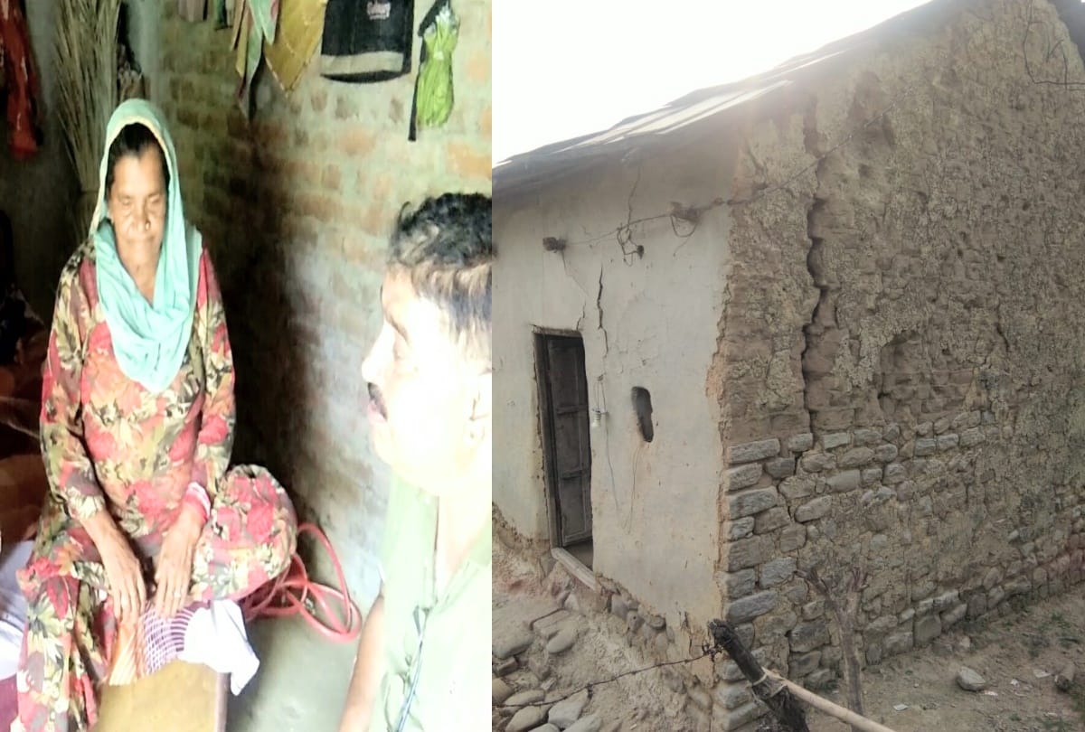 67 years aged Krishna devi forced to stay in a broken house in una