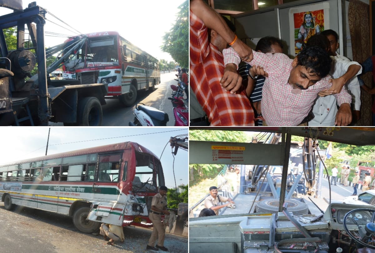 Two buses collide, 14 injured