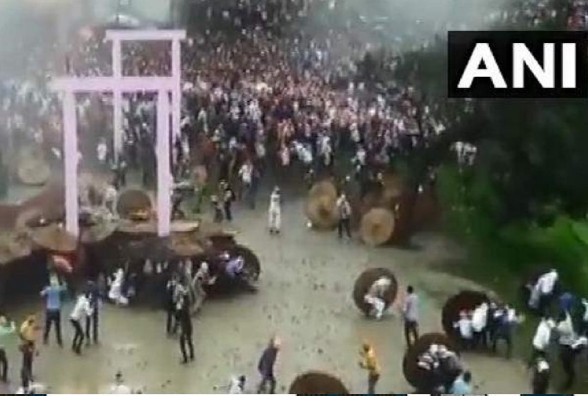Gotmar fair held despite while Corona ban 80 people injured