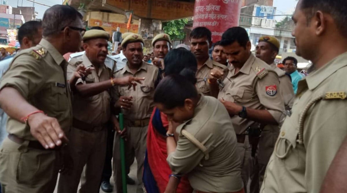 Beggar woman beaten by child in suspicion of thief