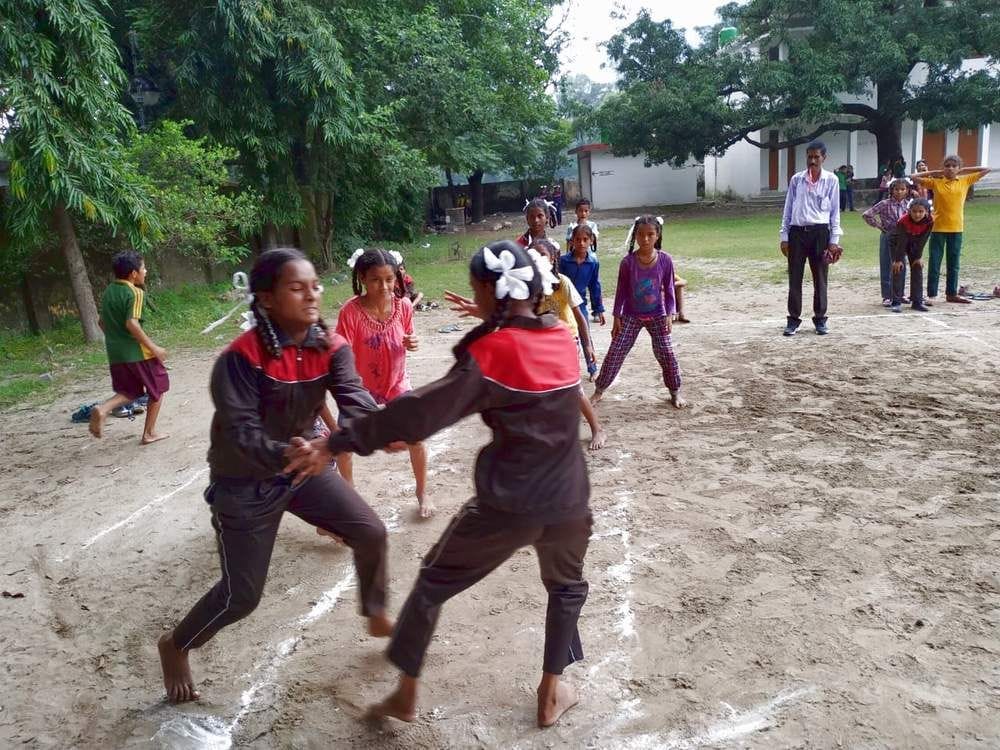Students showed power in block level sports competition