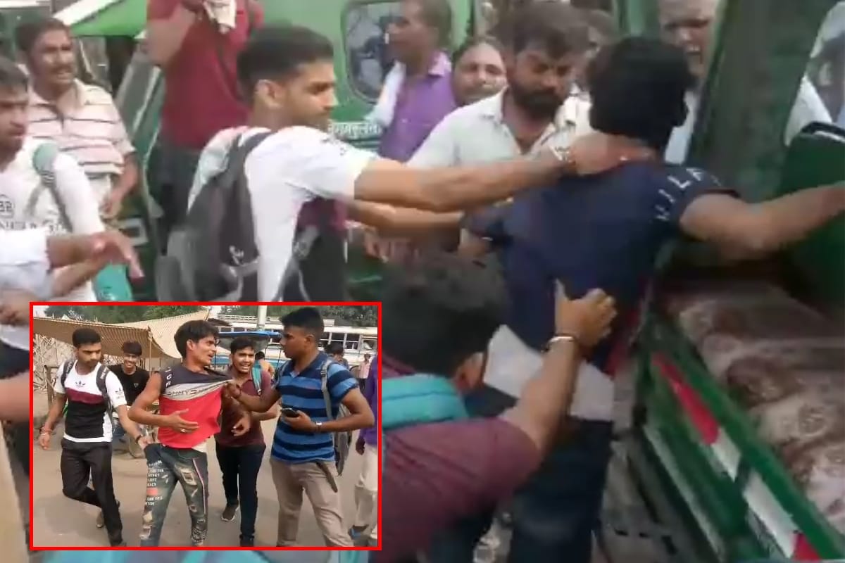 Thief caught red-handed while stealing mobile from pocket of student in Meerut