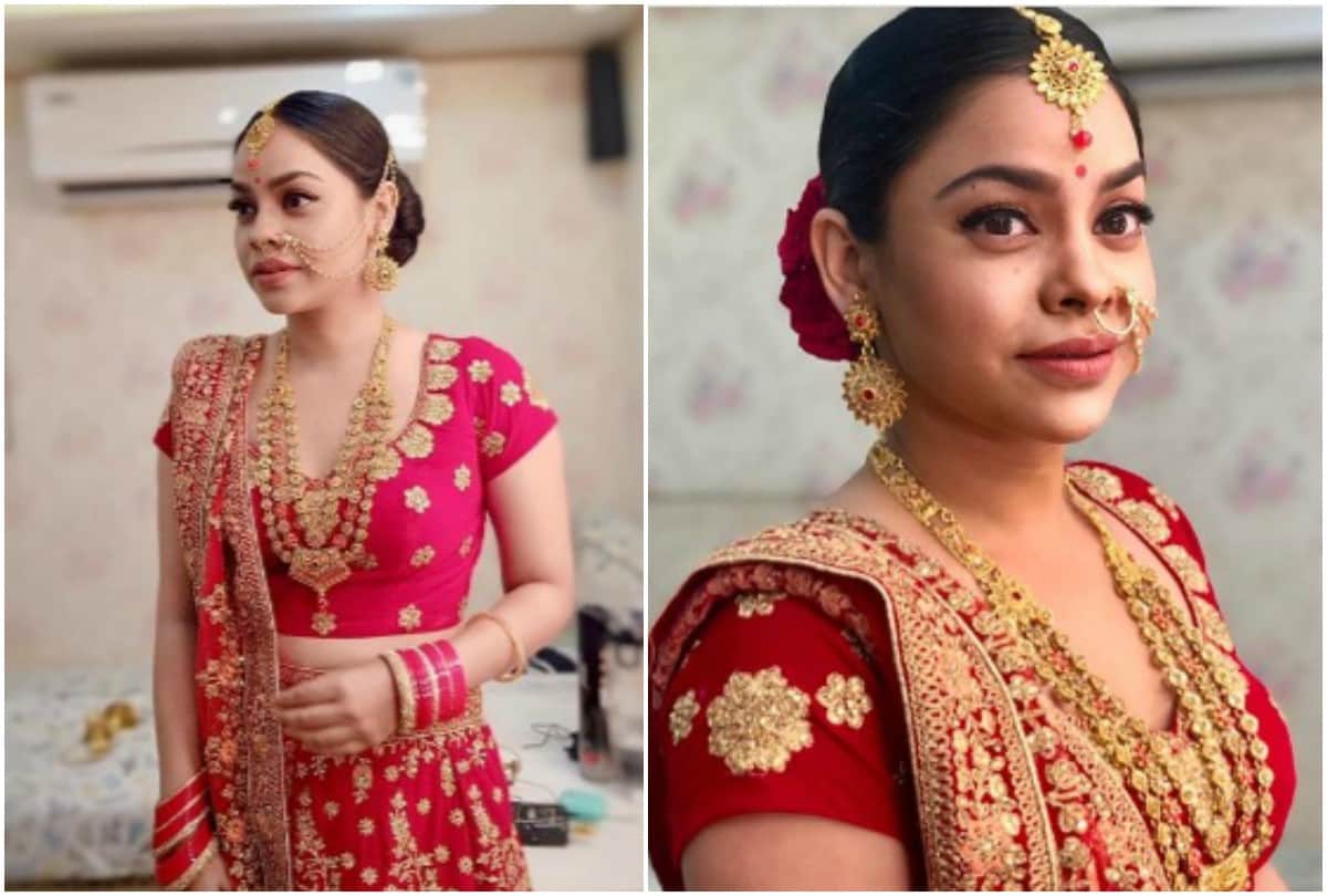 The Kapil Sharma Show actress Sumona Chakravarti shared bride picture on instagram