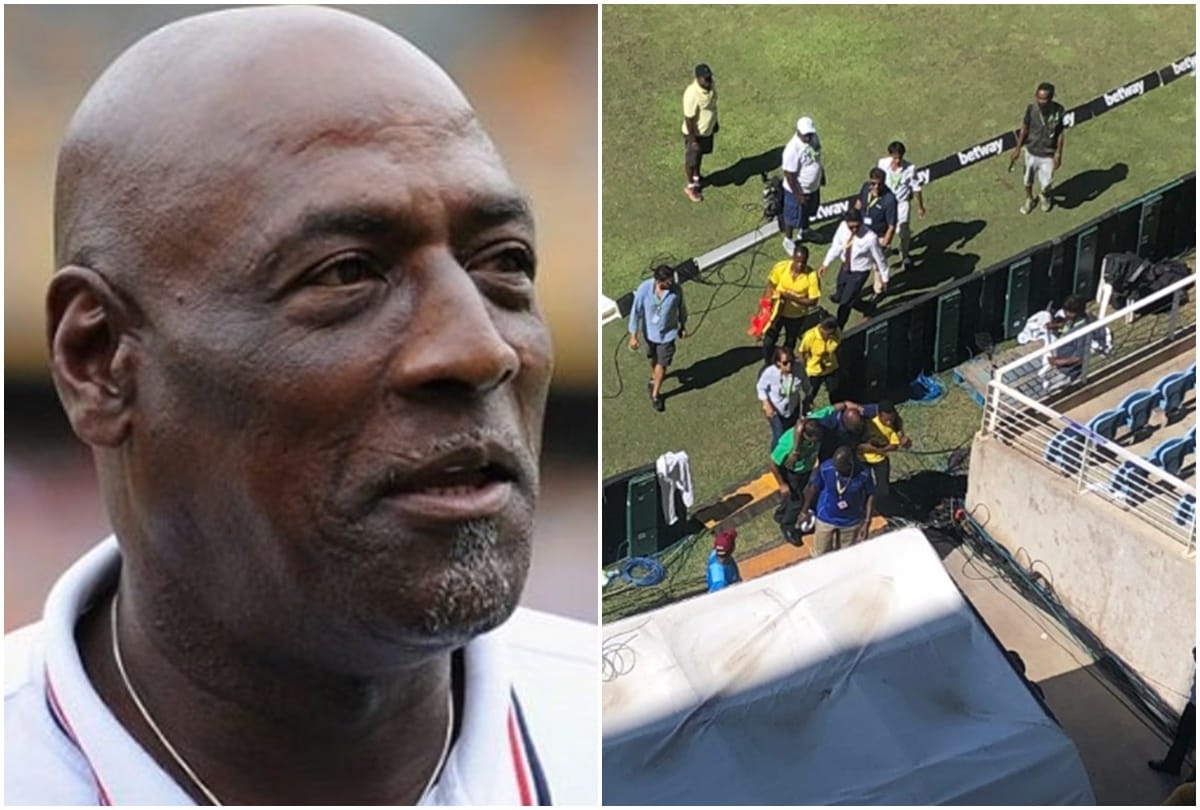Vivian richards returned to commentary after falling ill during ind vs wi pre-match show