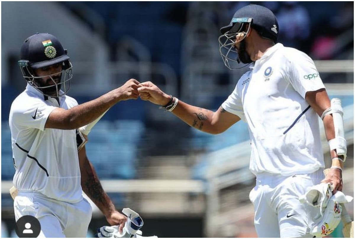Hanuma Vihari hit his first test century against west indies in second test match
