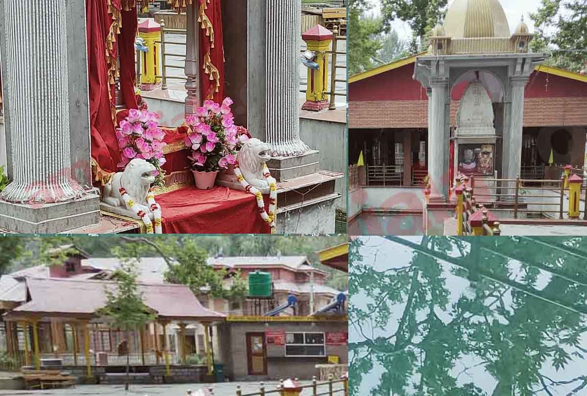 ksheer bhawani temple it believed that water here changes color when there is trouble in Kashmir