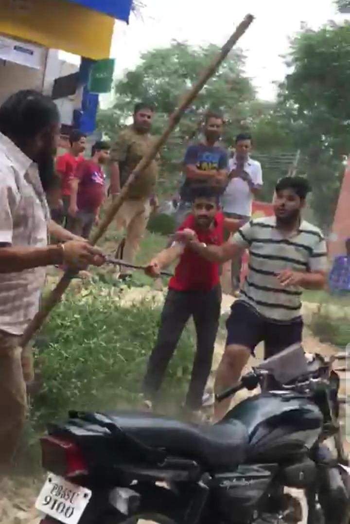 Bus driver beat a man with rod in Kharar