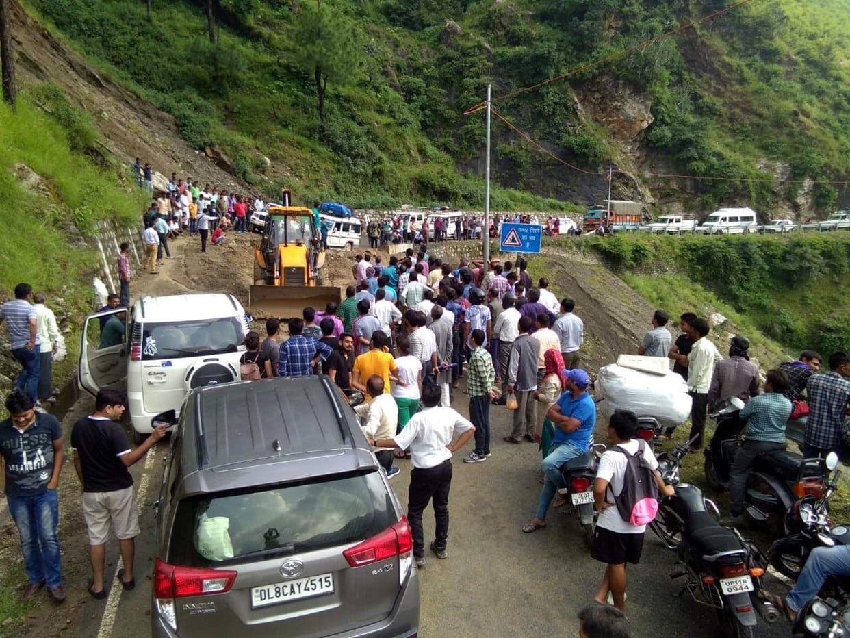 Passengers had to spend the night in the vehicle when the route was closed