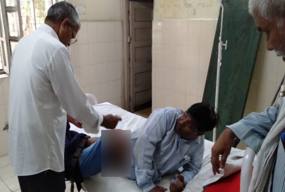 Howrah Amritsar train loco pilot injured while checking engine in Chandausi