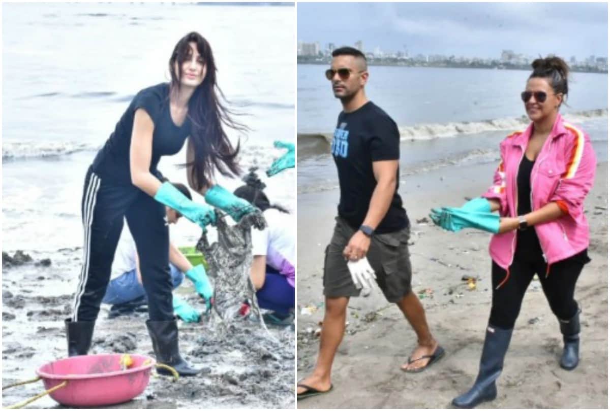 Nora Fatehi Avoids Alleged Ex boyfriend Angad Bedi Leaves Cleaning Event Without Informing Organizer