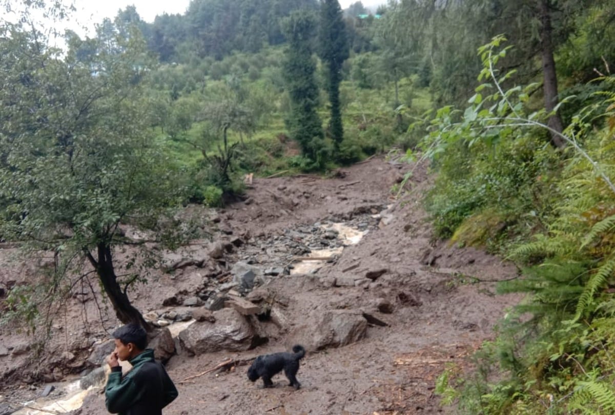 Cloudbrust in Chirgaon Rohru Shimla Himachal Pradesh