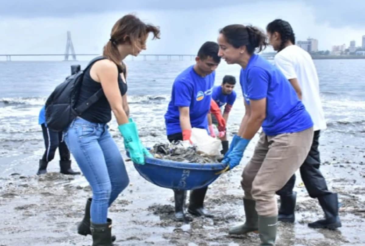 Nora Fatehi Avoids Alleged Ex boyfriend Angad Bedi Leaves Cleaning Event Without Informing Organizer