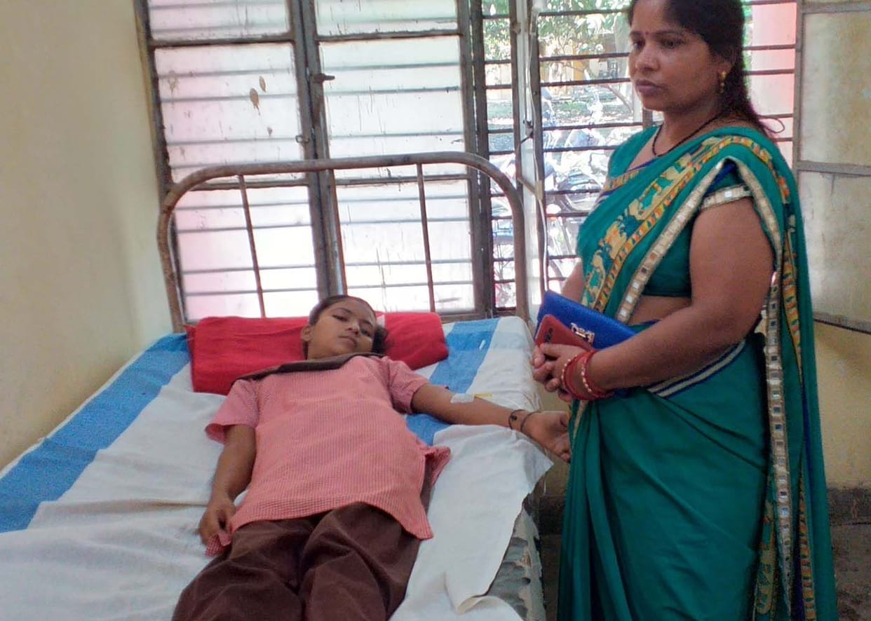 Four girls are ill again in Kasturba