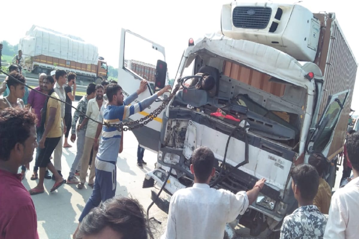 A man died in accident on Eastern Peripheral Expressway at Baghpat district