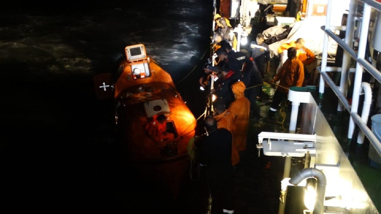 Indian Coast Guard rescues 13 crew members from sinking dredger ship