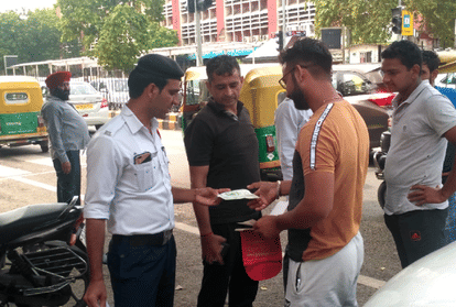 first day of challan with increased fine amount in delhi