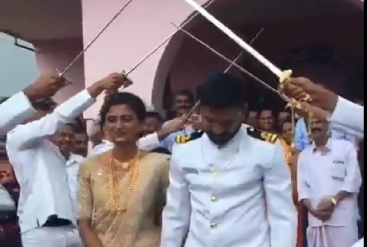 Navy officer push up video in his marriage gone viral on social media