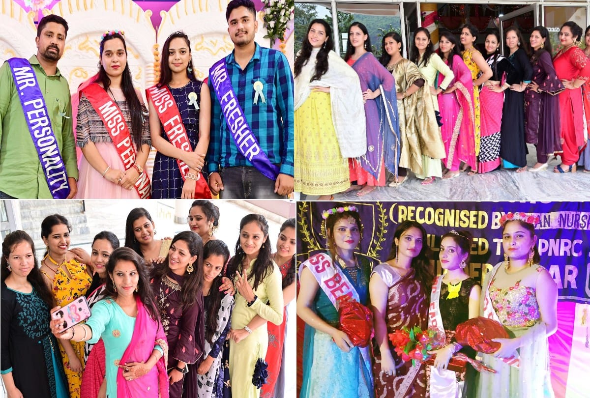 farewell party in sunder nagar college anju wins miss farewell title
