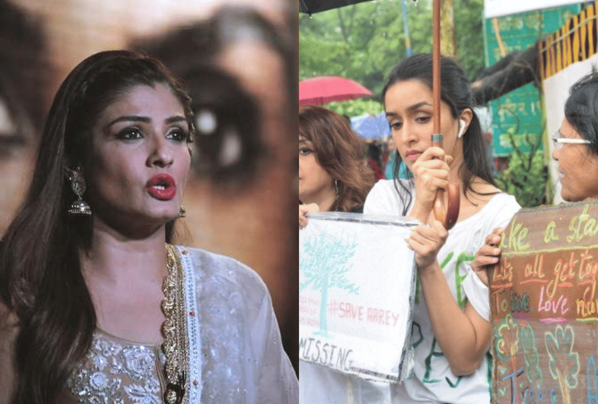 shraddha kapoor dia mirza kapil sharma raveena tandon against cutting of trees in mumbai for metro