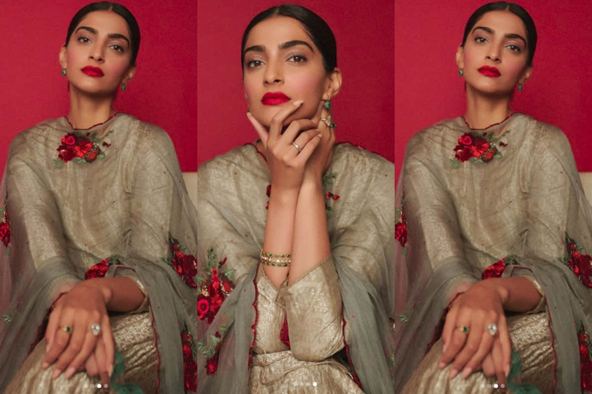 Sonam Kapoor Recent Photoshoot in Salwar Suit Looks Beautiful