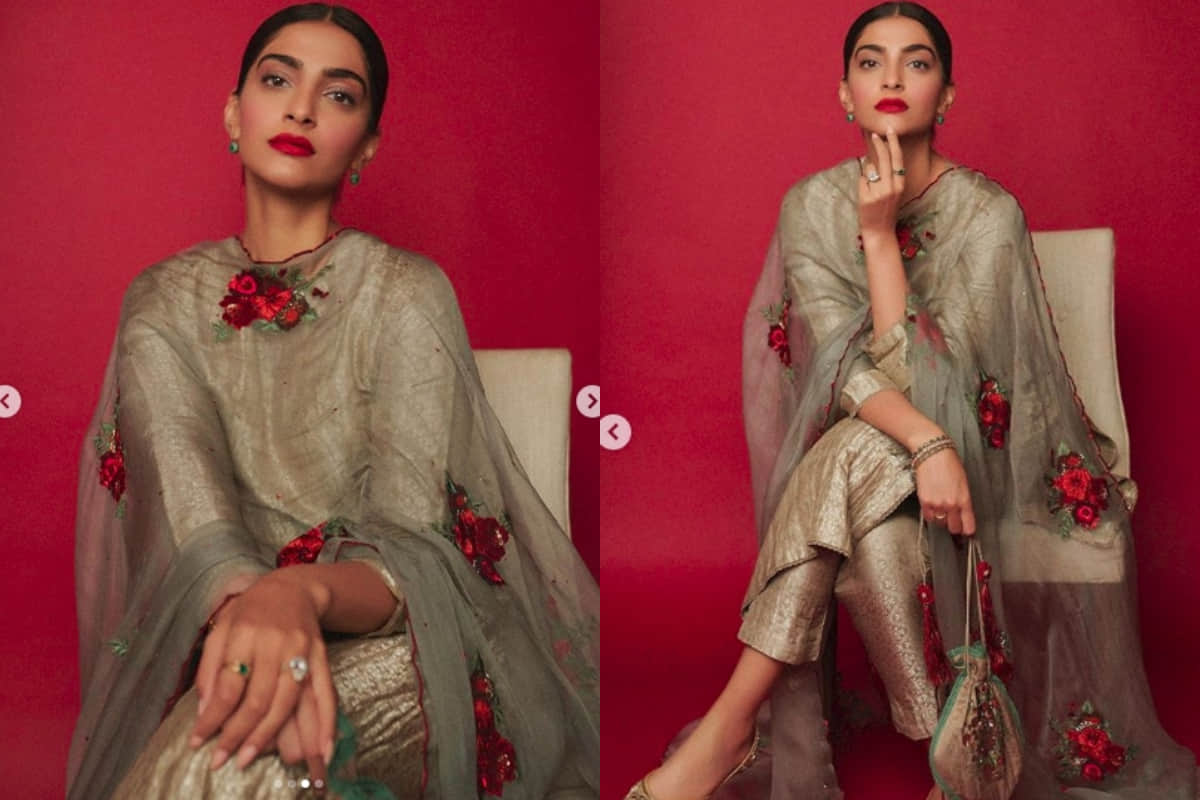 Sonam Kapoor Recent Photoshoot in Salwar Suit Looks Beautiful