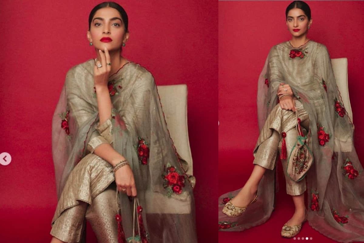 Sonam Kapoor Recent Photoshoot in Salwar Suit Looks Beautiful