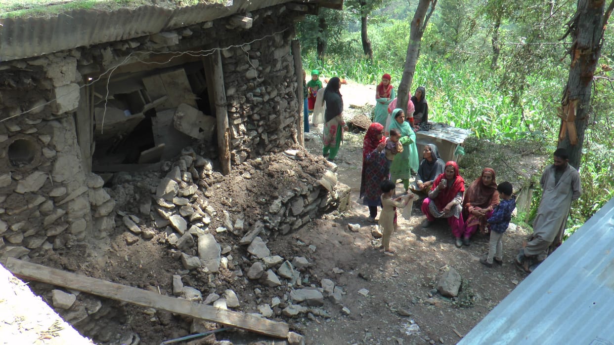 Pakistani army fired 150 mortars only in Shahpur