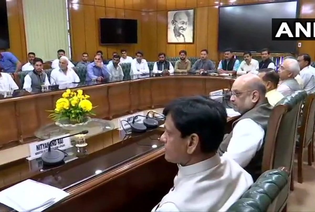 Delegation of Jammu Kashmir Panchayat Association arrives at MHA to meet Amit Shah