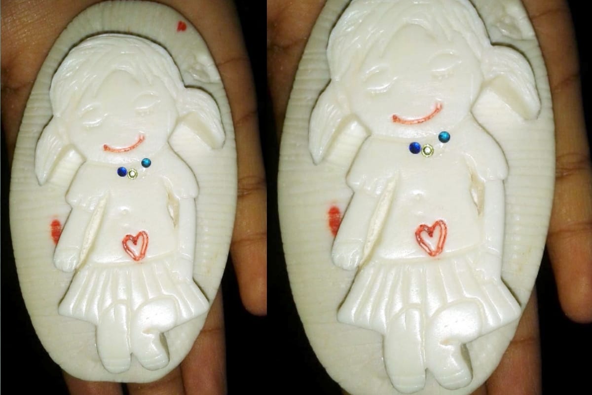 Aprajita 100 Million Smiles: doctor Divya from shamli UP make awesome painting on soaps