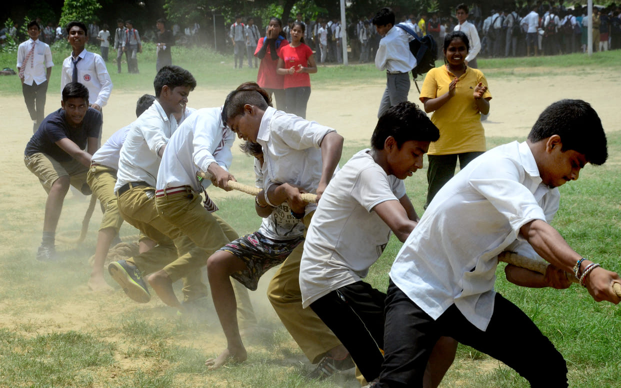 Prayagraj: The skill and spirit of children shown in traditional sports