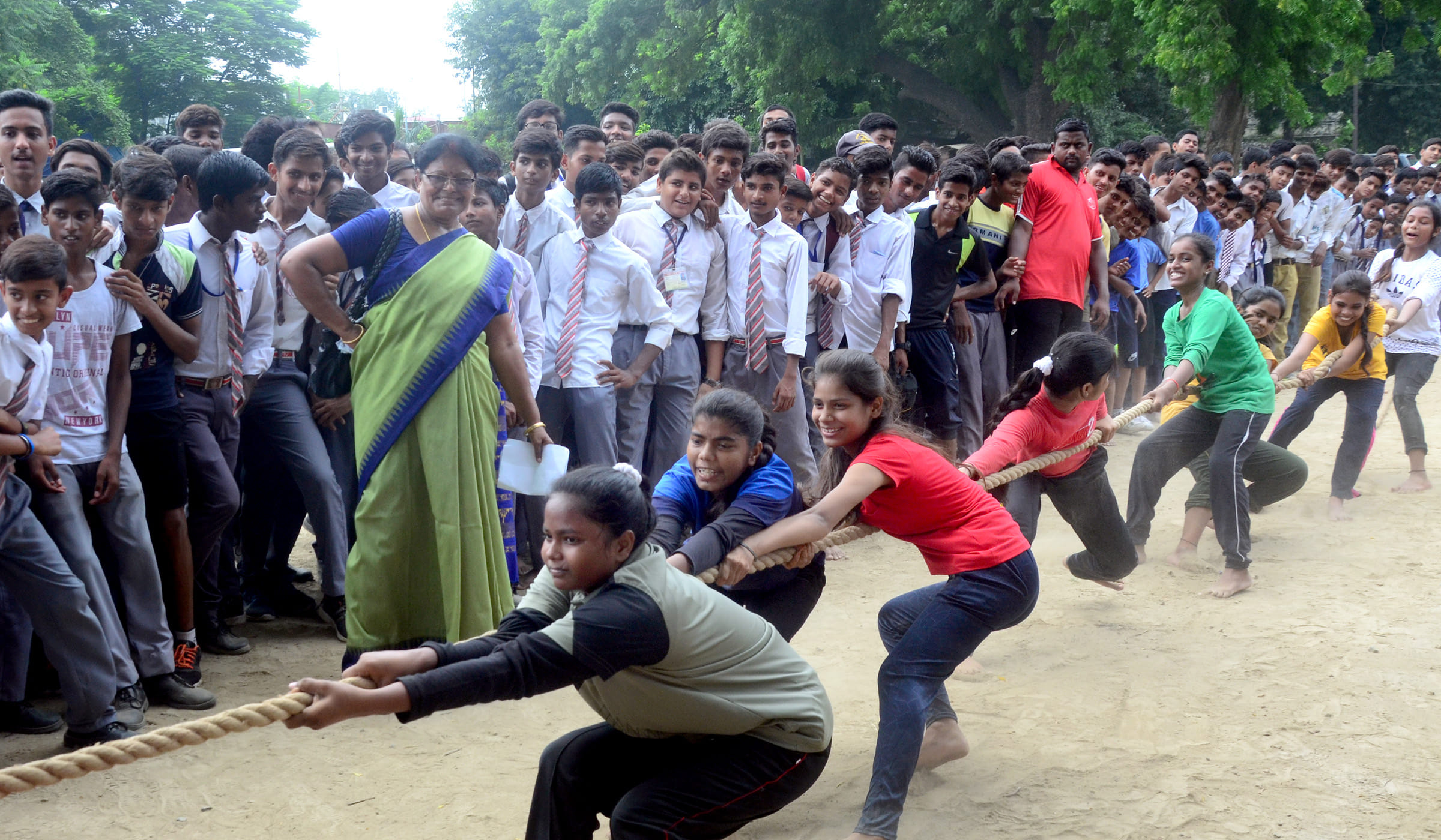 Prayagraj: The skill and spirit of children shown in traditional sports
