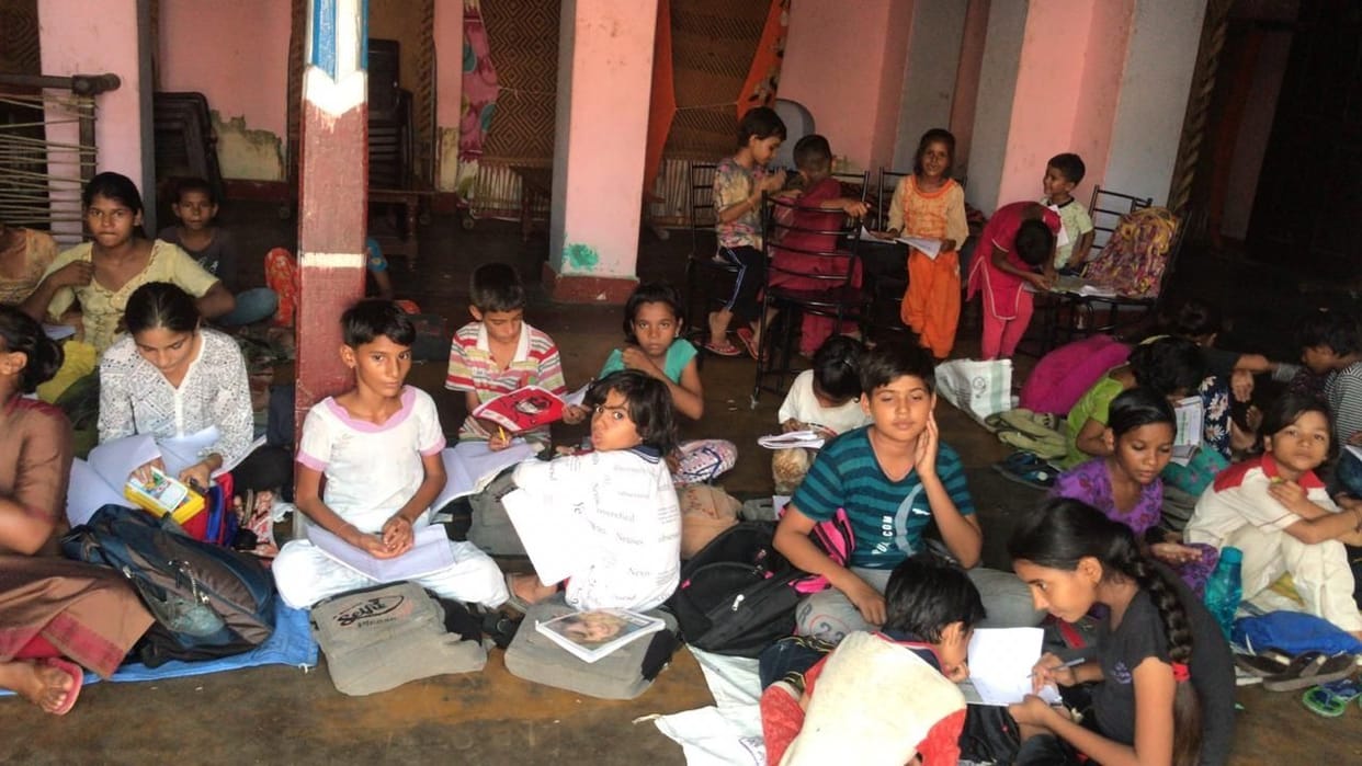 A unique initiative : initiative of tuition and library for children at panchayat  bhawan in village lejwana