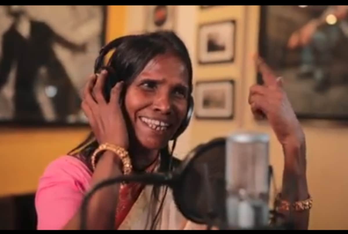 ranu mondal and himesh reshammiya behind the scene video viral