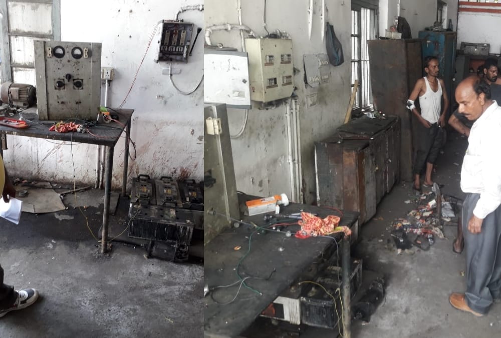 Blast in kaiserbagh depo workshop in Lucknow.