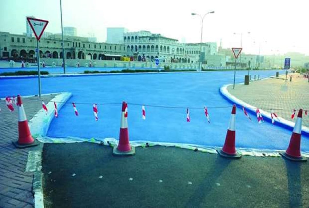 Why Roads are turning blue in Qatar, Can India implement this interesting technique
