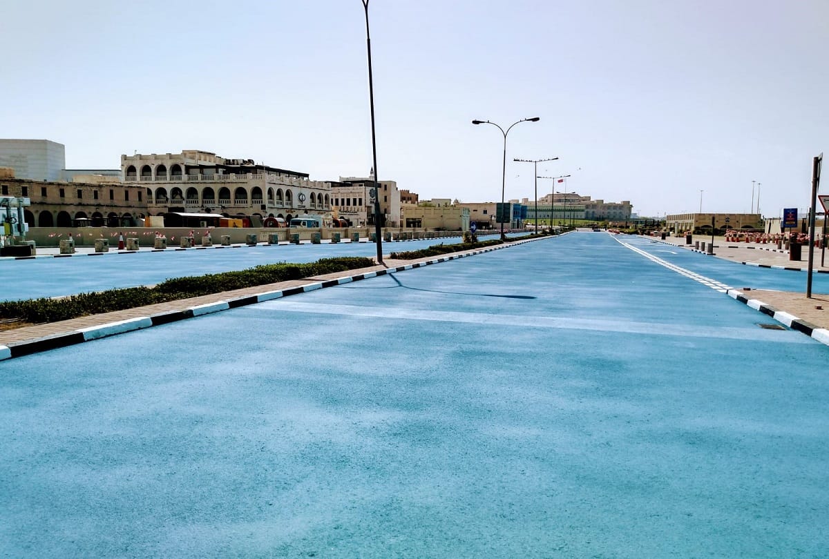 Why Roads are turning blue in Qatar, Can India implement this interesting technique
