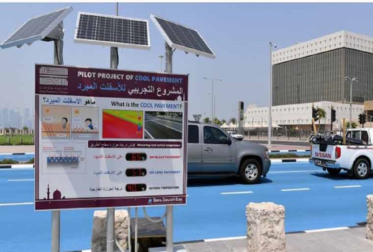 Why Roads are turning blue in Qatar, Can India implement this interesting technique