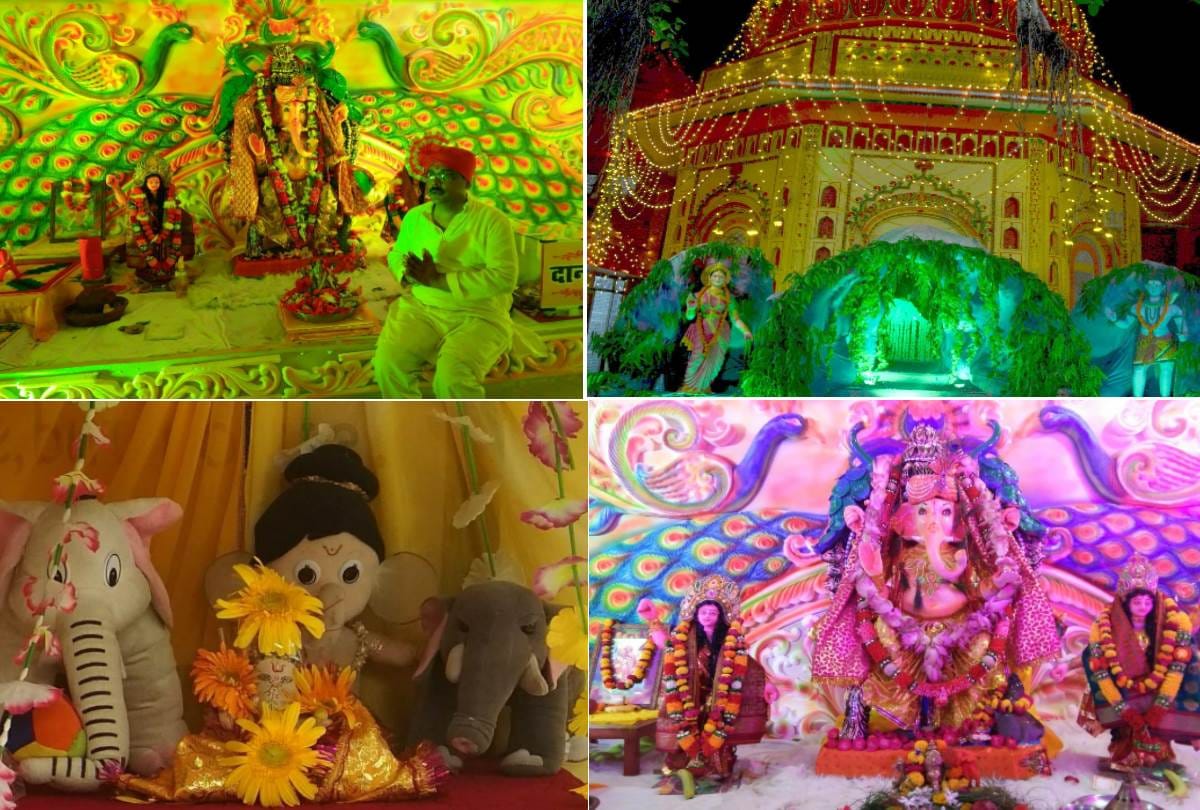 beautiful pictures of ganpati puja pandal in lucknow