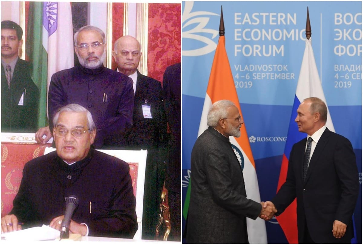 PM Modi share the pictures of his first visit to Russia in 2001