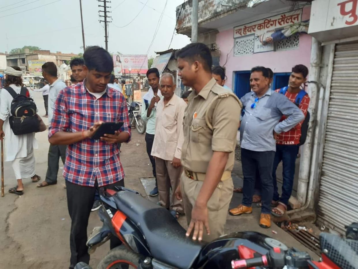 CO's challan was invoked without putting a helmet
