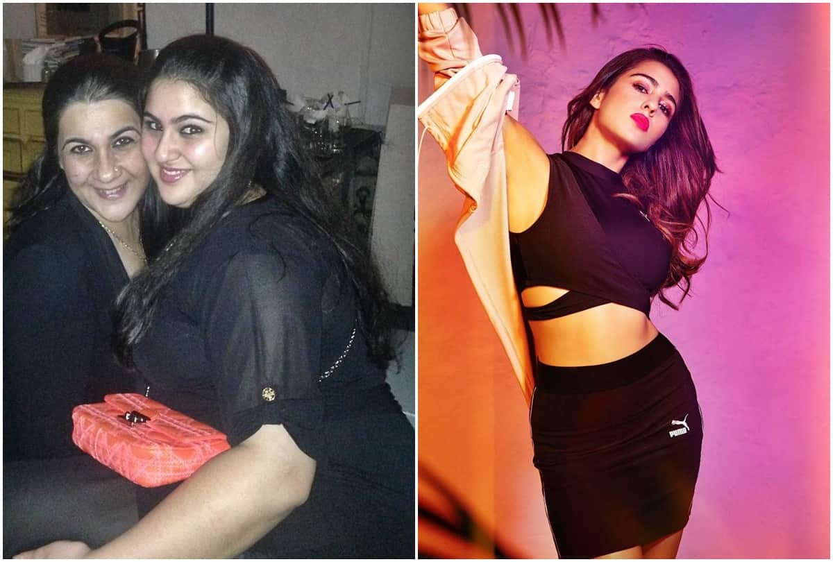 Sara Ali Khan shared throwback photo on instagram Kartik Aaryan reacted on transformation