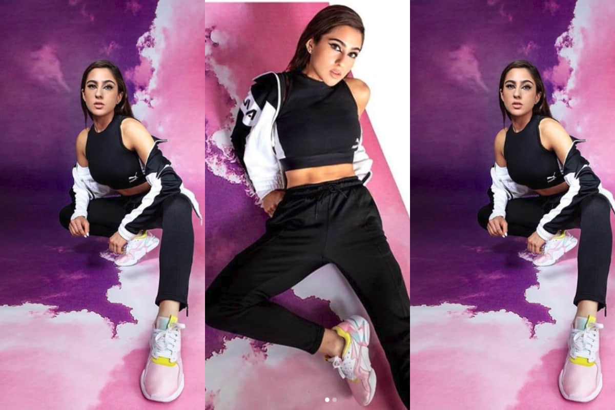 sara ali khan latest sporty avatar for puma india looks stunning