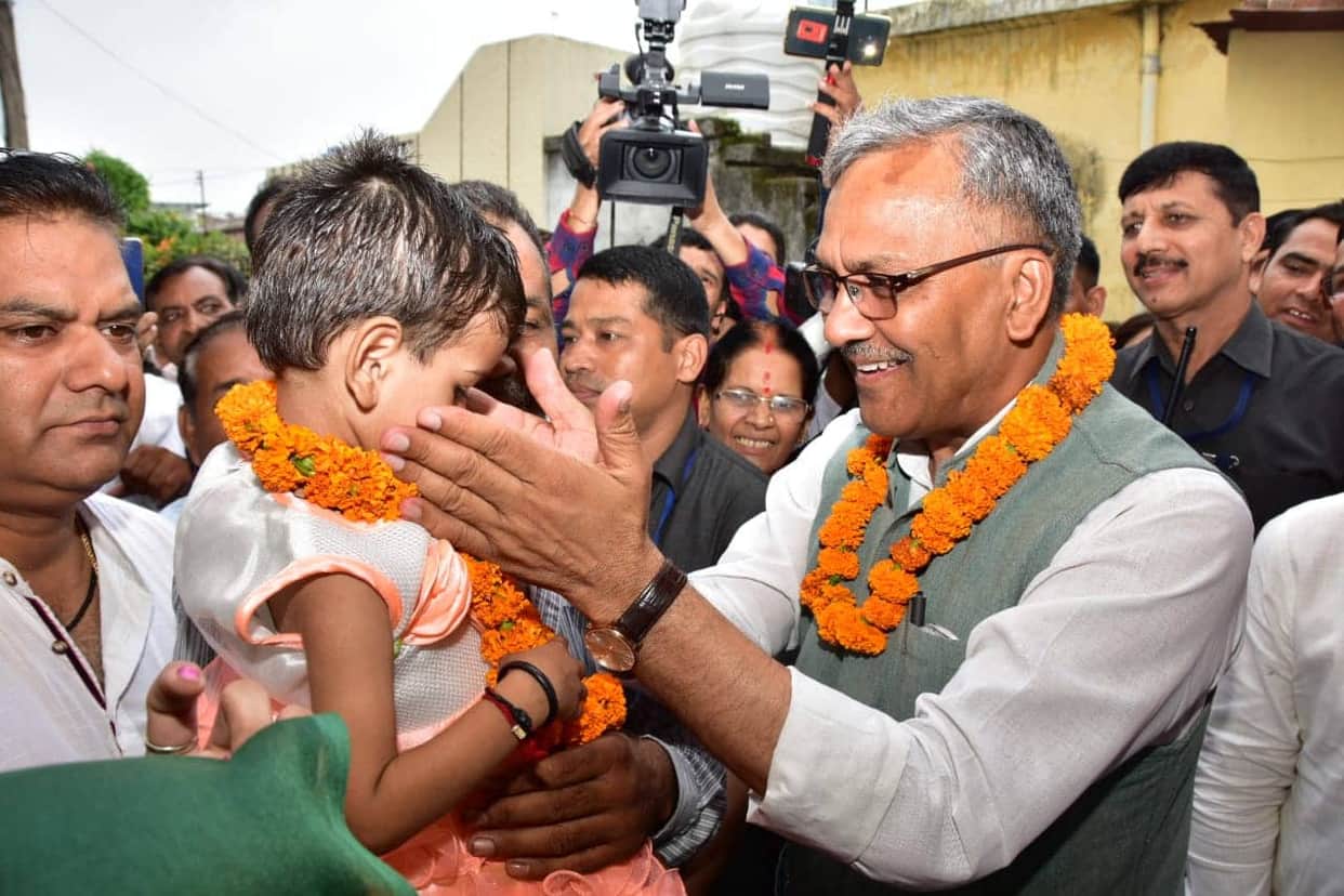 Malnutrition Eradication Campaign uttarakhand cm meet adopted girl