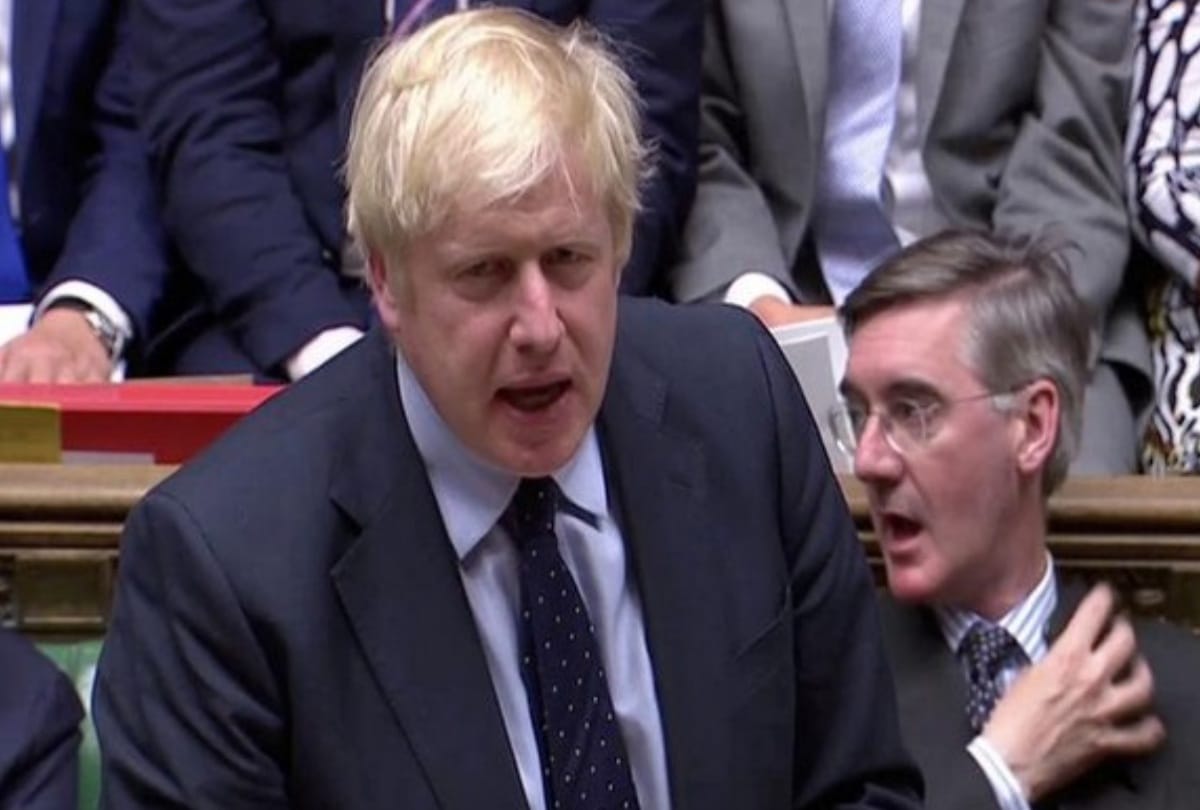Britain top court hearing Johnson decision to suspend parliament