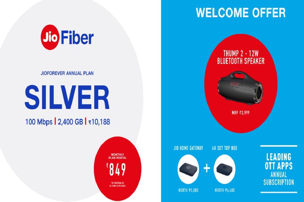 Jio GigaFiber plan silver