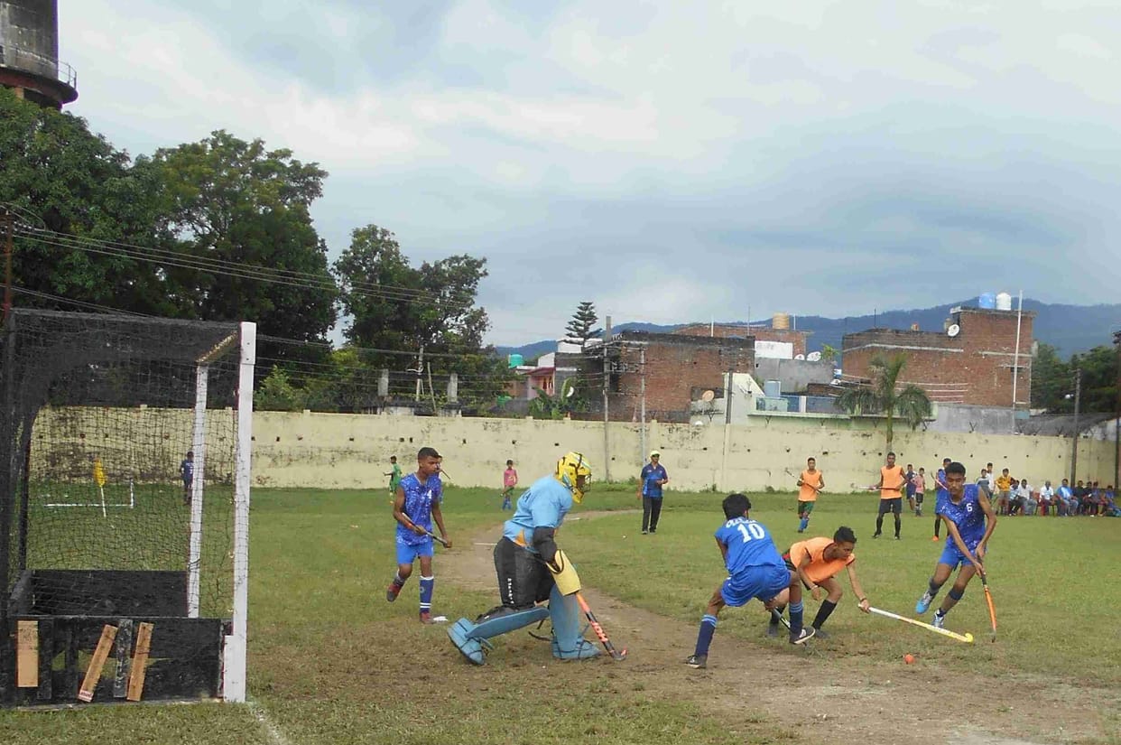 Hockey match in tanakpur