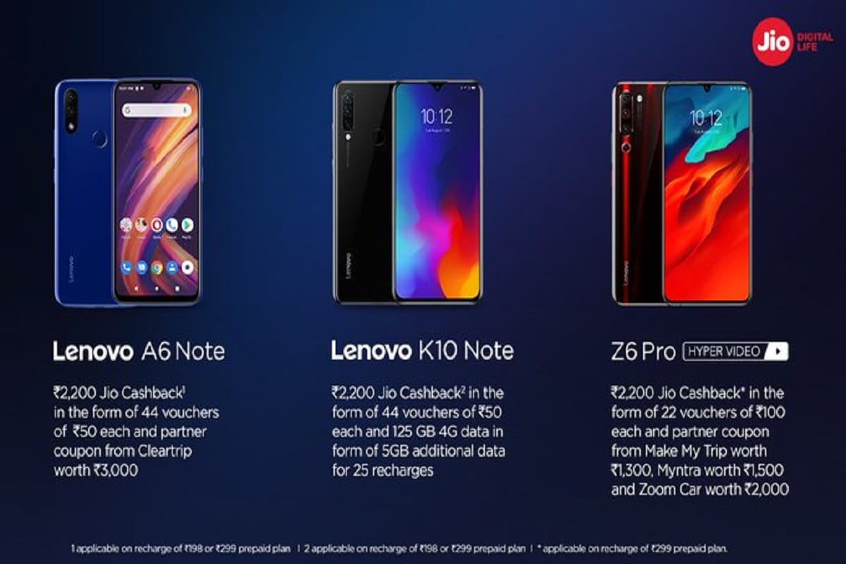 Lenovo Z6 Pro Lenovo A6 Note Lenovo K10 Note launched in India know price and specifications