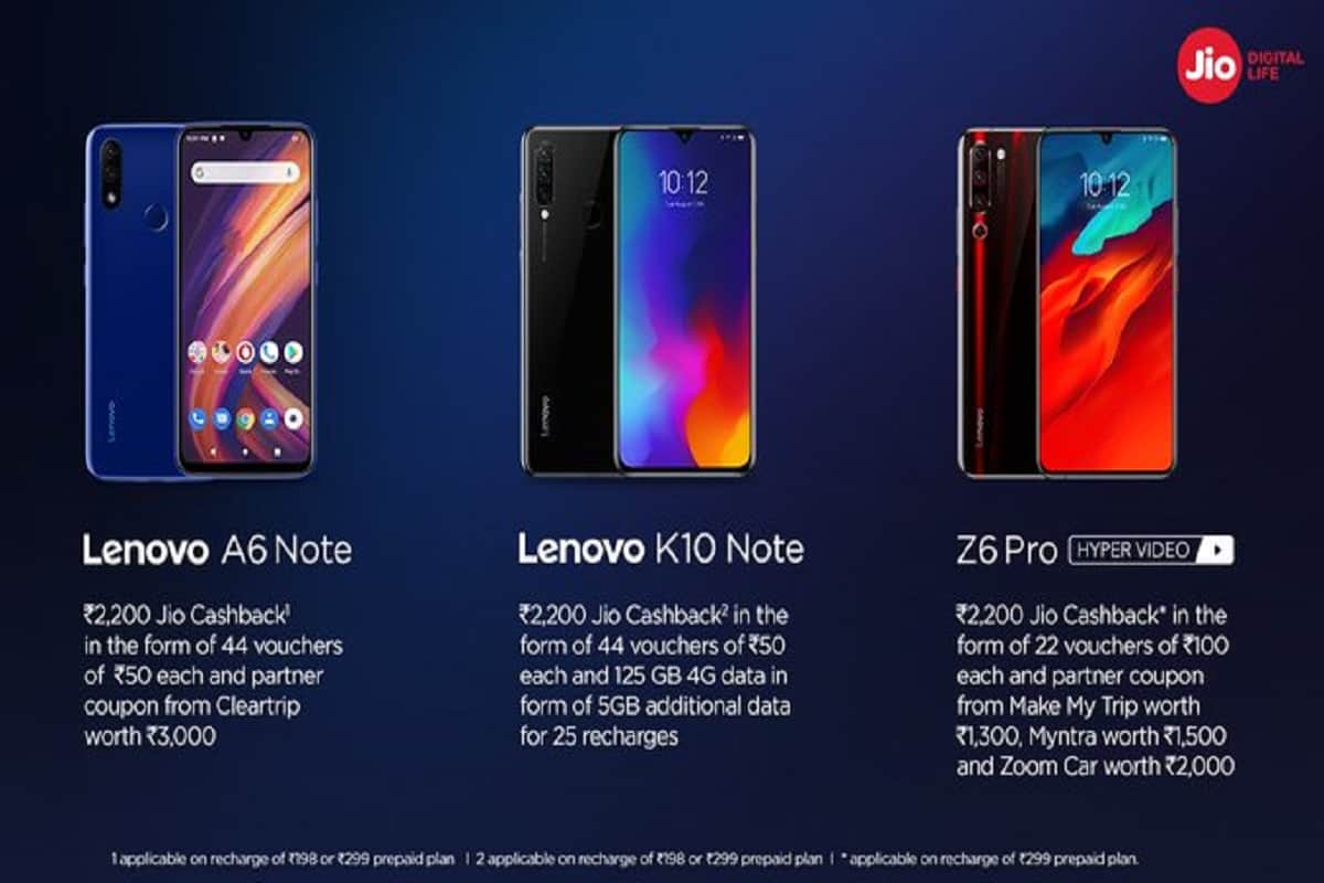 Lenovo Z6 Pro Lenovo A6 Note Lenovo K10 Note launched in India know price and specifications