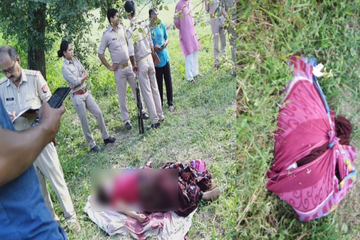 Woman murdered in Muzaffarnagar dead body  found in forest